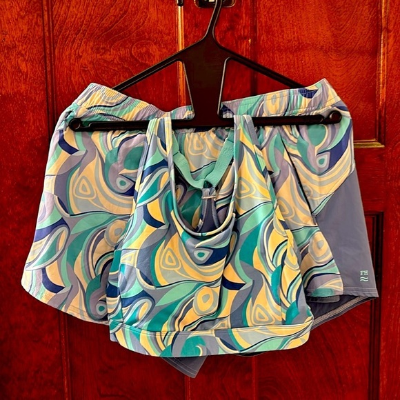 NWOT W’s 2 Piece Fair Harbor Atlantique Med Swim Top &Corlis Med Swim Shorts - Picture 7 of 17